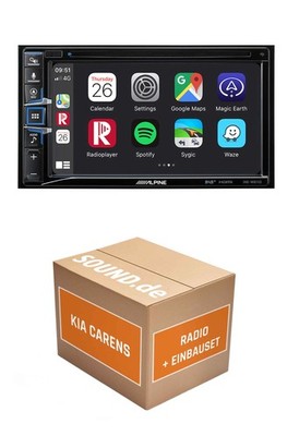 Autoradio Alpine INE-W611D für KIA Carens UN Navigationssystem CD-/DVD-Laufwerk