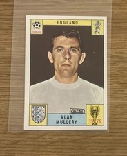 Alan Mullery Panini World Cup Mexico 70 (1970) Unused Rare Original Near Mint