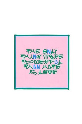 Bad Bunny x Zara LOVE PRINT 100% SILK BANDANA Benito Antonio Collection