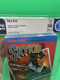Sky Kid Nes Sealed Rare Hangtab Wata Not Vga Cgc Psa Beautiful First Print! Key