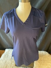 MEDCOUTURE V-neck SCRUB Top Navy Sz XS