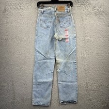 VTG Levis 550 Jeans Womens Blue Relaxed Tapered Fit Orange Tab Denim 14 Slim