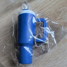 Mini Tumbler Keychain , Stanley Chapstik  Holder, Mini Cup Keychain Dark Blue
