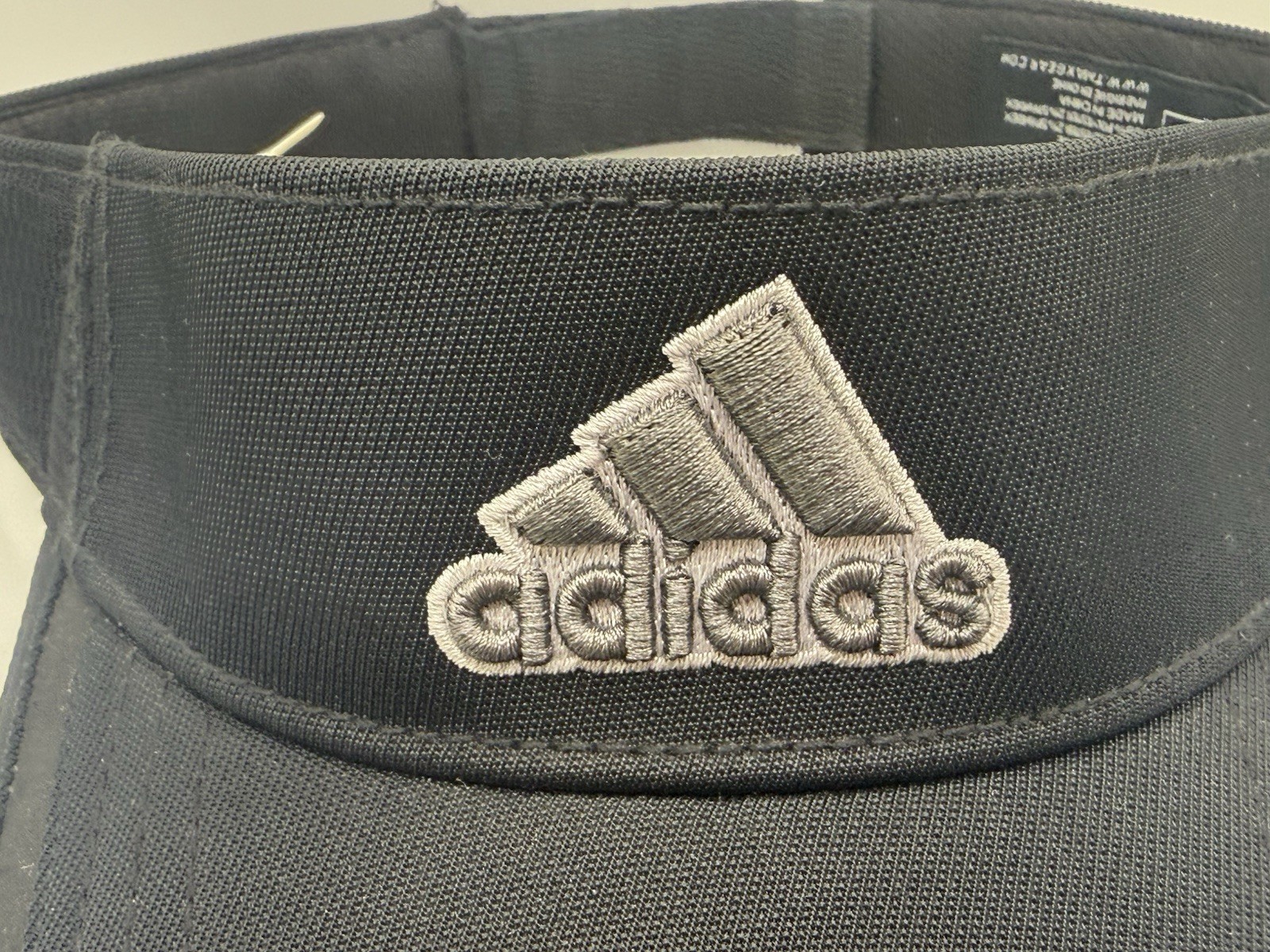 Adidas Sun Visor Hat Cap Black Adjustable Strapba… - image 2