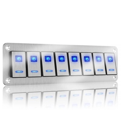 2/3/4/6/8 speed toggle switch panel DC 12V 24V for car motorhome waterproof DE