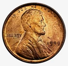 US 1909 VDB Lincoln Wheat Back Penny BU R&B Rare Variety Cent