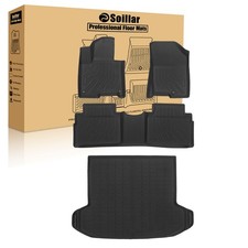 3d Tpe Floor Mats Trunk Cargo Liner Set Fits 2023-2026 Kia Sportage Phev Black