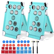 Yescom Portable Set of 2 Cornhole Bean Bag Toss Game PVC for Outdoor Events
