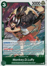 • Monkey.D.Luffy • OP14-034 Rare The Azure Seas Seven Foil One Piece TCG NM