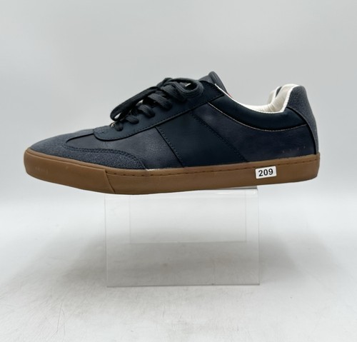 TOPMAN Mens Black Leather Lifestyle Sneakers Shoes Size 11 US - Picture 5 of 13