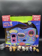 Nuevo Hasbro Littlest Pet Shop Little Lovin' Pet Playhouse Juego 2004 8 Figuras