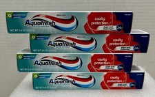 x4 Aquafresh Cavity Protection Cool Mint Fluoride Toothpaste 5.6oz 2027