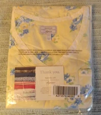 Beautiful Gardinia Sleepshirt Set Size 3X - Carole Hochman