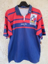 Maillot Rugby Dinan Porté N°3 - Force XV Vintage Taille L (Rouge & Jaune)