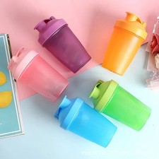 400ml Protein Shaker Bottle BPA Free with Stainless Ball Leakproof Gym Sports