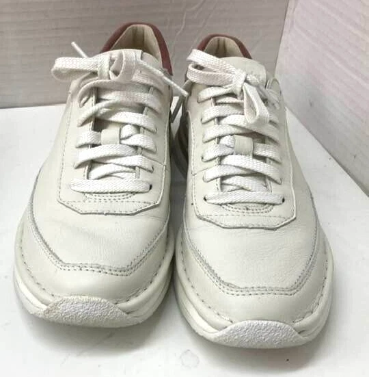 Clarks Women's Craft Run Lace White Suede Casual Sneaker Shoes Size 8.5 - Image 2 of 4