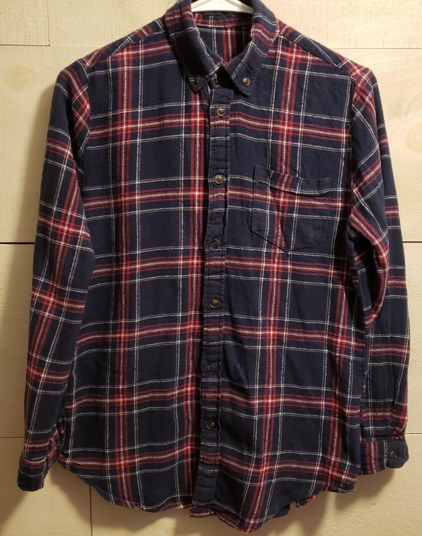 Brandy Melville Plaid Flannel Shirt 100 Cotton Women… Gem