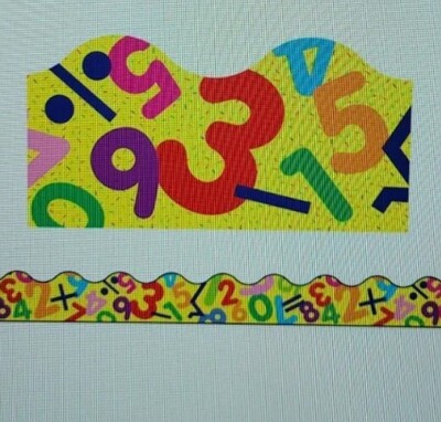 Math Fun Scalloped Borders Trend Enterprise - T91400. New 