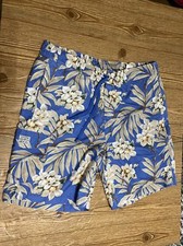Chaps Ralph Lauren XL Hawaiian Floral Swim Shorts Trunks Swimsuit 9" inseam