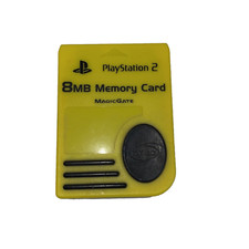 Nyko Yellow Sony Playstation 2 PS2 Memory Card 8MB Magic Gate