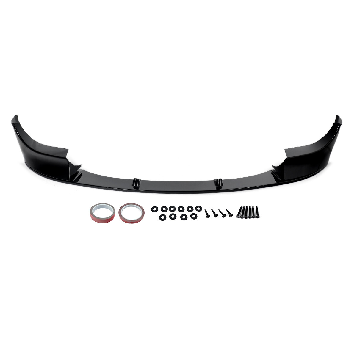 Gloss Black For BMW 5 Series E60 M5 04-10 Front Bumper Splitter Lip Spoiler Kit