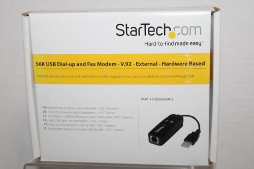 StarTech 56k Usb Dial-Up and Fax Modem V.92 External Hardware Based Usb56Kemh2