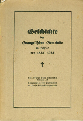 Höxter: Geschichte der Evangelischen Gemeinde in Höxter von 1533-1933