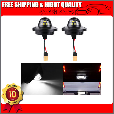 2PCS LED License Plate Light Car Modification Parts Tag Light for F150 F250 F350