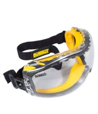 DEWALT DPG82-11C Concealer Clear Anti-Fog Dual Mold Safety Goggle, Clear Lens,