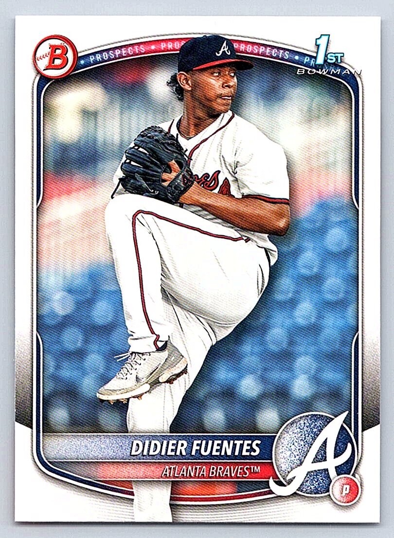 DIDIER FUENTES  BRAVES   RC 1st card  2025 BOWMAN PROSPECTS #BP-87
