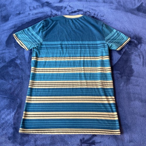 Hurley Mens Green/Yellow Short Sleeve Shirt With Pocket Medium - Picture 10 of 10