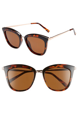 LE SPECS ​​Caliente NEW Tortoise Rose Gold Polarized Sunglasses NEW Caliente Black Gold Female Cat-Eye Sunglasses | Le Specs main image 4