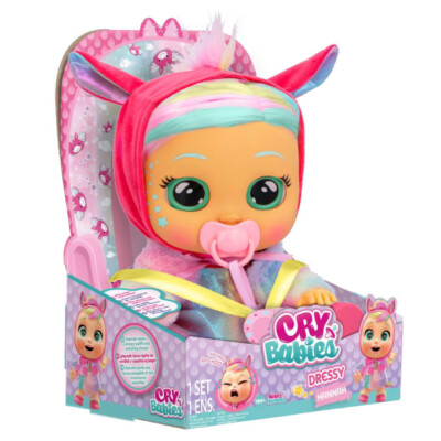 Cry Babies Dressy Hannah ca 35cm Puppe Babypuppe Spielpuppe interaktiv mit Sound