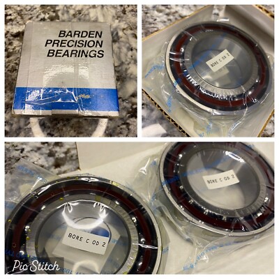 Barden 2210HDL Set of 2 Precision Angular Contact Bearings - NEW, FREE SHIPPING!