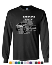 Ford Mustang Boss 302 Long Sleeve T-Shirt 50 Years Anniversary Muscle Car Tee