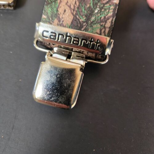 CARHARTT Mens Team REALTREE Camouflage Suspenders SZ 46 X 2" CAMO BRACES Hunter - Picture 2 of 13