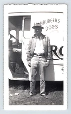 VIntage Photo Cole Walter Circus 1953 Charlie Webb Chelsea OK 5.5" x 3.5"