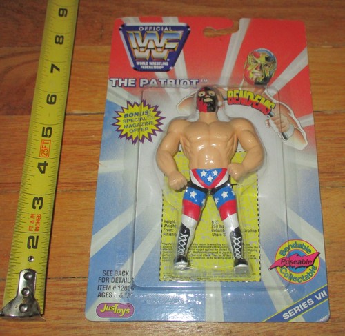 1997 WWF WWE Just Toys Patriot Del Wilkes Bend-ems...