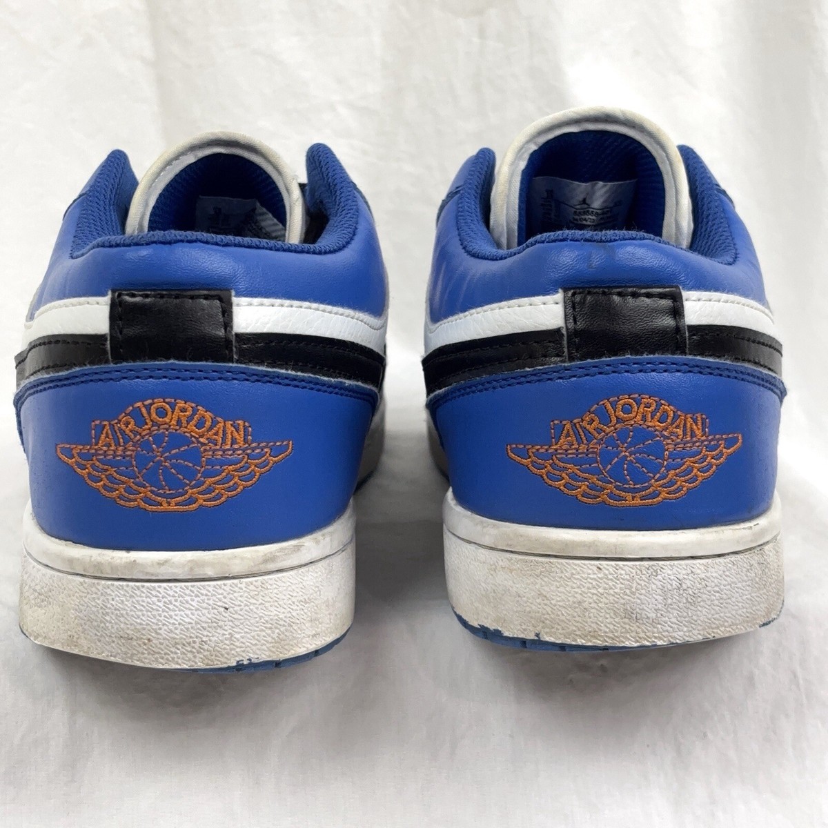 Nike Air Jordan 1 Low Hyper Royal White Black Swoosh Orange