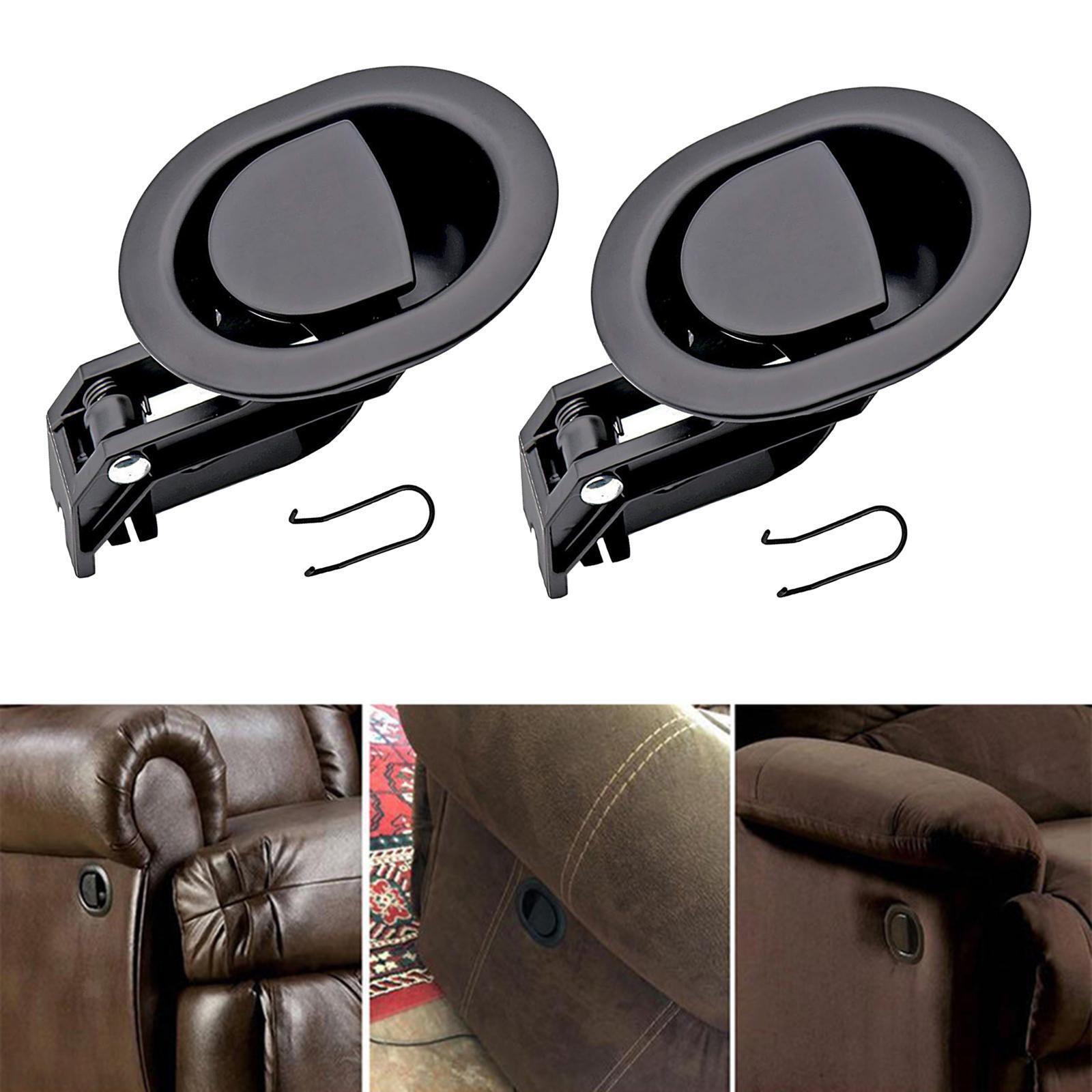 2Pcs recliner Handle Replacement with Metal Clips Durable Universal