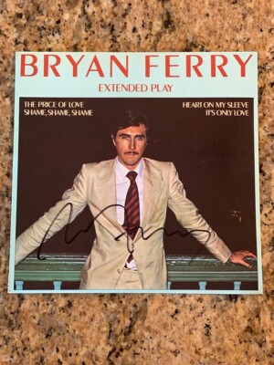 BRYAN FERRY - EXTENDED PLAY 4-SONG SINGLE (45) - AUTO, SIGNED BY THE ARTIST