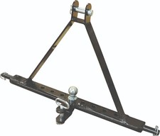 A Frame 3 Point Tow Hitch Tractor Mounted Towing Cat 2 Ball Pin 932mm CE Marked