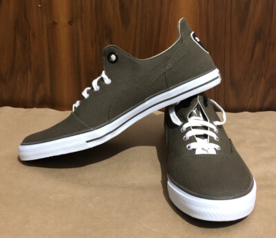 PUMA LIMNOS PRO Olive Damen / Herren Sneakers Canvas EU 43, 44.5 NEU