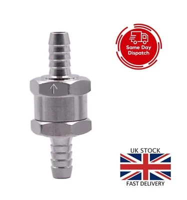 SEJDORFO ONE WAY VALVE NON RETURN CHECK PETROL DIESEL OIL WATER 6mm 8mm 10mm 12mm