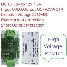 DC 24V 36V 48V 60V 72V TO 12V DC-DC Buck Converter Voltage Stabilizing Module