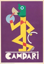 Campari Cocktail Vintage Italian Liquor Advertising Giclee Canvas Print 28x40