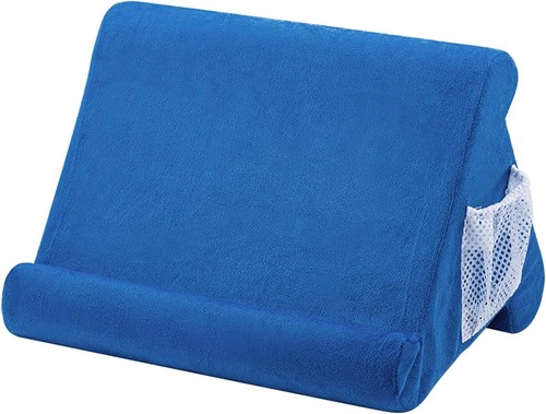 Multi-Functional Pillow Foam Tablet Stand - Securely Holds - Blue - Convenient - Picture 4 of 11