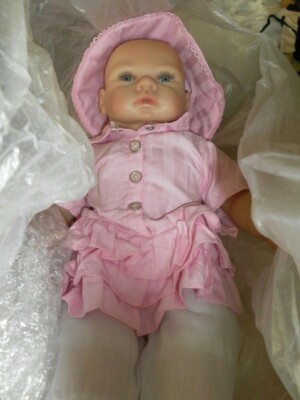 OBERNDORFER Reborn PUPPE 50 cm lebensecht,zuckersüß,sehr gut erhalten