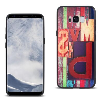 Reiko Samsung Galaxy S8 Edge /S8+/ S8 Plus Embossed Wood Pattern Design TPU Case