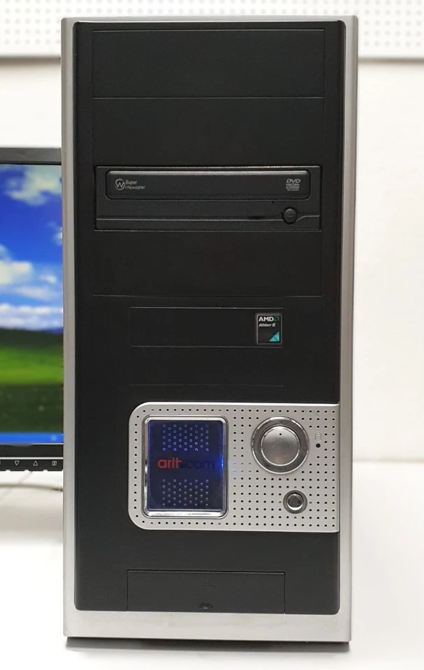 ASUS Windows XP Gamer PC Athlon 3.40GHz 4GB 500GB HDD DVDRW DVI LPT COM Computer - Image 3 of 4